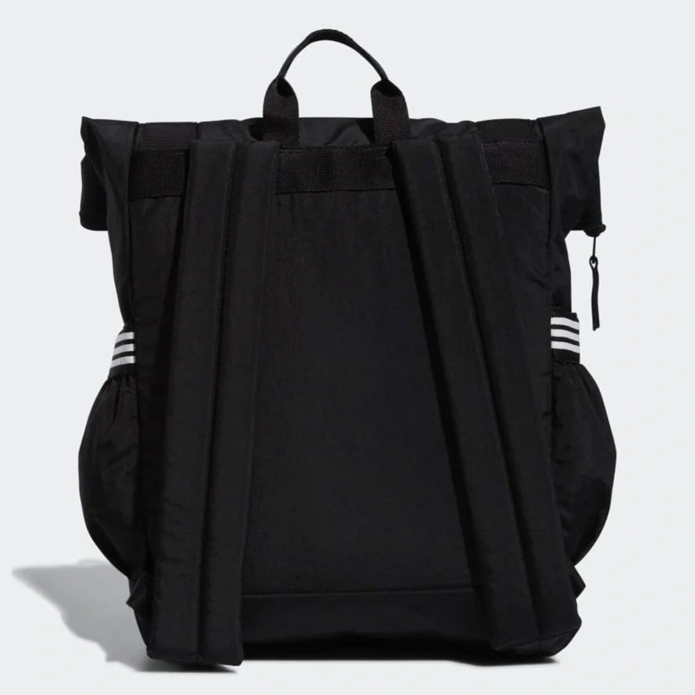 EUC Unisex Adidas Yola Roll-Top Nylo Backpack In Black & White